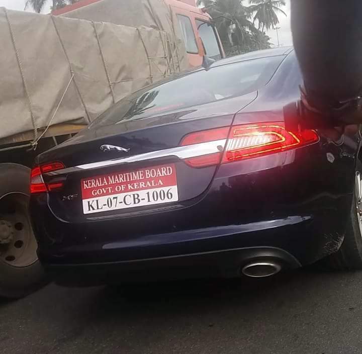 chathootti's tweet photo. Jaguar XF. Price starts from 50 Lakhs. 'Kerala Maritime Board, Govt of Kerala'. Chase your relief fund.. 😉 https://t.co/wr9Hl9p7ti