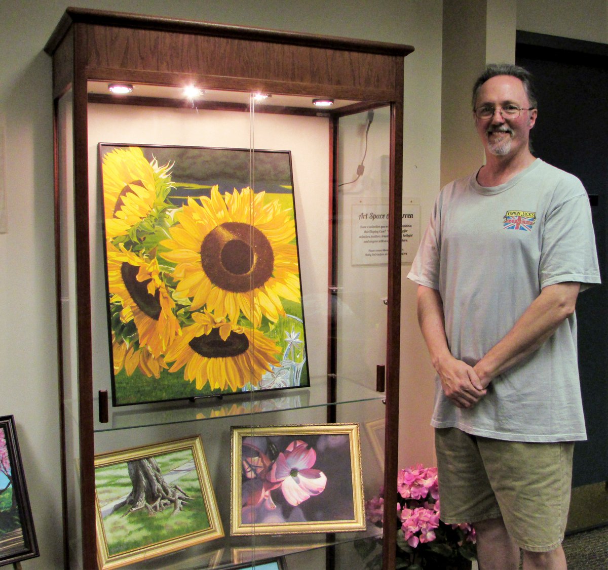 SCLSNJ's tweet image. The Art Space at the Warren Twp. branch is currently displaying the work of local artist Mark Kreiss.  Artists interested in exhibiting in the Art Space at the Warren Twp. branch should contact Kathy DeCristofaro at kdecrist@sclibnj.org.
#WeLoveSCLSNJ #ArtattheLibrary