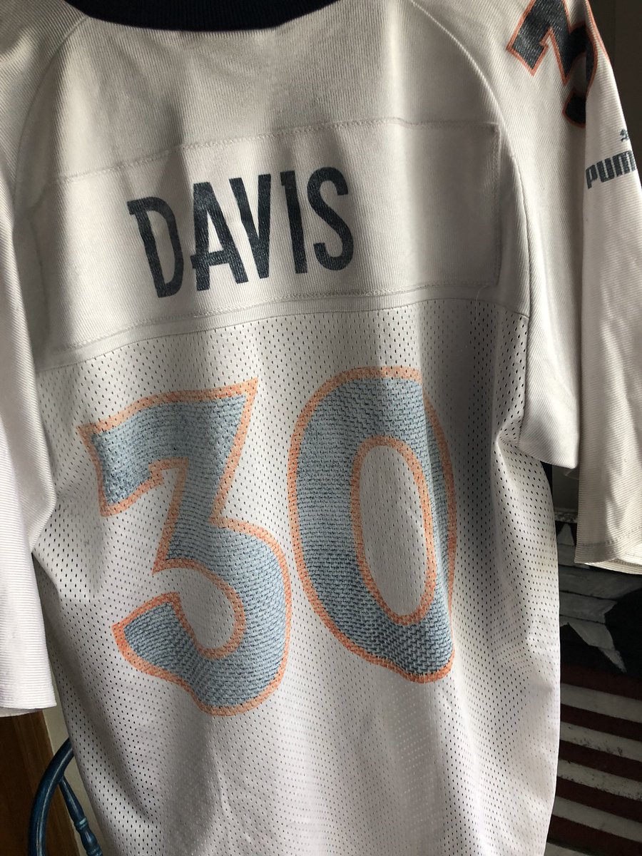 Matt_Yockey's tweet photo. Throwback to @PUMA making @NFL  jerseys, I think I need a new @Terrell_Davis jersey! I’ve had this one for a LONG time! https://t.co/sQZdBkF85s