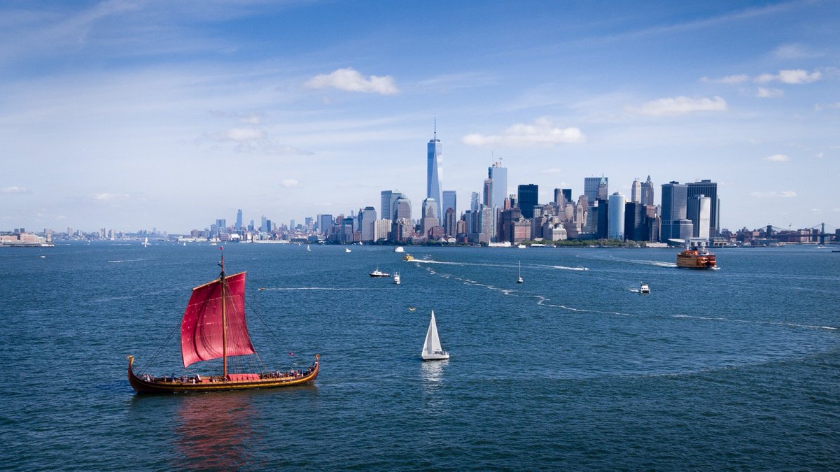 NorwayUS's tweet photo. The world’s largest #viking ship sailing in modern times, is coming to the Wharf in DC! Follow the journey and experience Draken's East Coast Tour 2018 at https://t.co/QqWlh6FM0X #VikingSpirit https://t.co/9ET6tVBxas