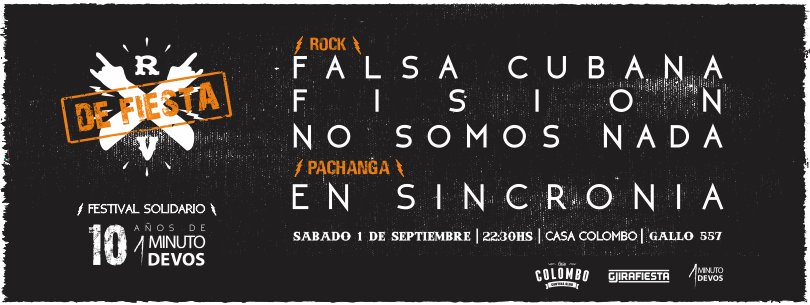 2 días y llega #rockxvos! 📢
Comprá tu entrada anticipada por sistema Mercado Pago y no te quedes afuera!
Se viene un fiestón solidario! 🎉
Gran noche de rock y cumbia ! Entrada: $150 - Evento +18.

Comprá tu entrada 👇
mercadopago.com/mla/checkout/s…