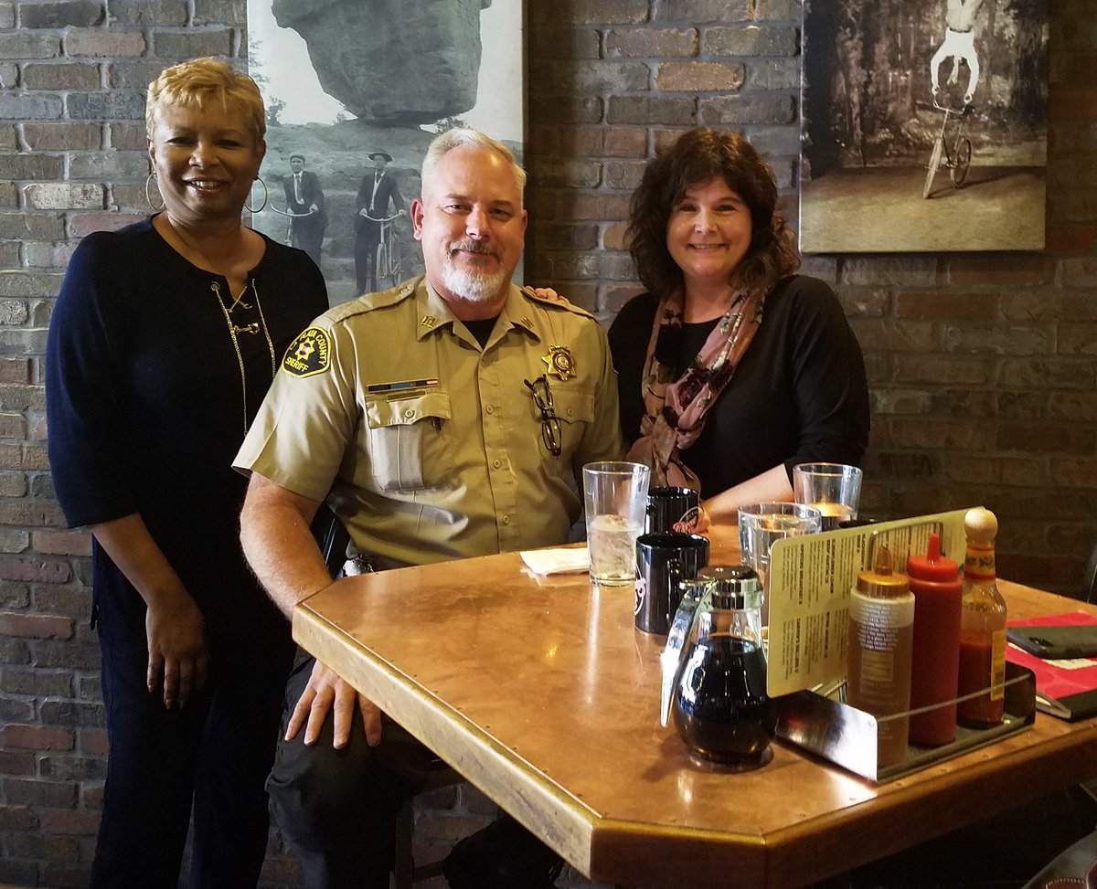 In Durago, CO. Jennifer Lopez   in the fight for affordable housing.  Commander Ed Abner a strong advocate for creating trusting relationships with homeless, providing mental health services, and supportive housing. Need hundreds more like these two. #KMMROADTRIP #cohealth