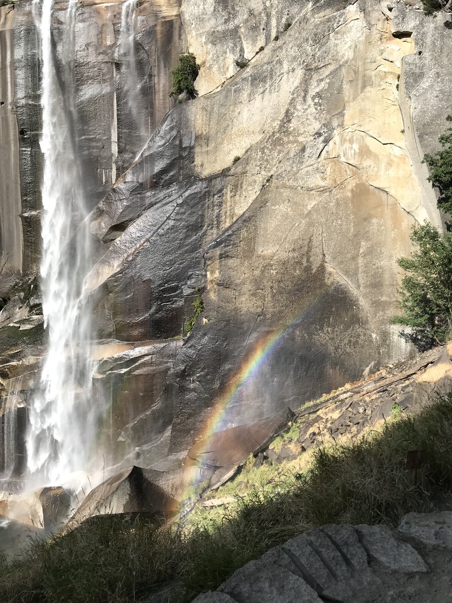 orcajourneys's tweet photo. Walking through rainbows at Yosemite National Park. Vernal Falls in Yosemite generates so much mist that depending on the time of day you visit, you can literally be walking through a rainbow. #Yosemite #VernalFalls https://t.co/II57l7NgR8