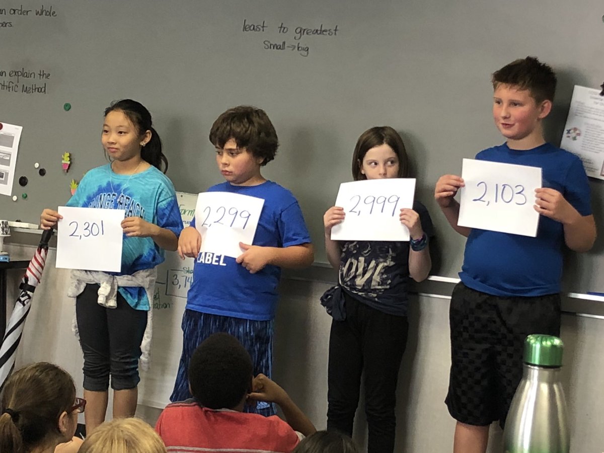 FalconPassElem's tweet photo. About to synergize to order numbers greatest to least. #learningwithmovement https://t.co/DJuJfBMWAU