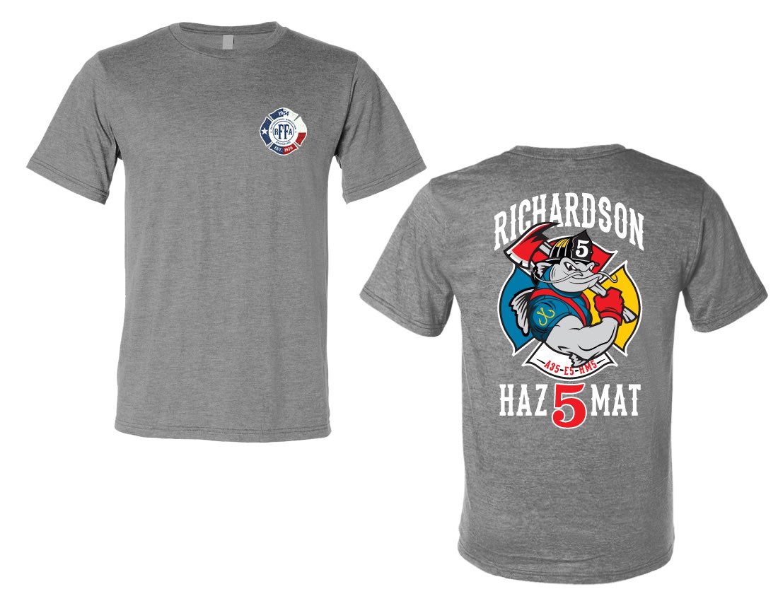 Richardson Fire Department Pride! New station shirts for sell $15 Up 1st Station 5 #HazmatCatfish