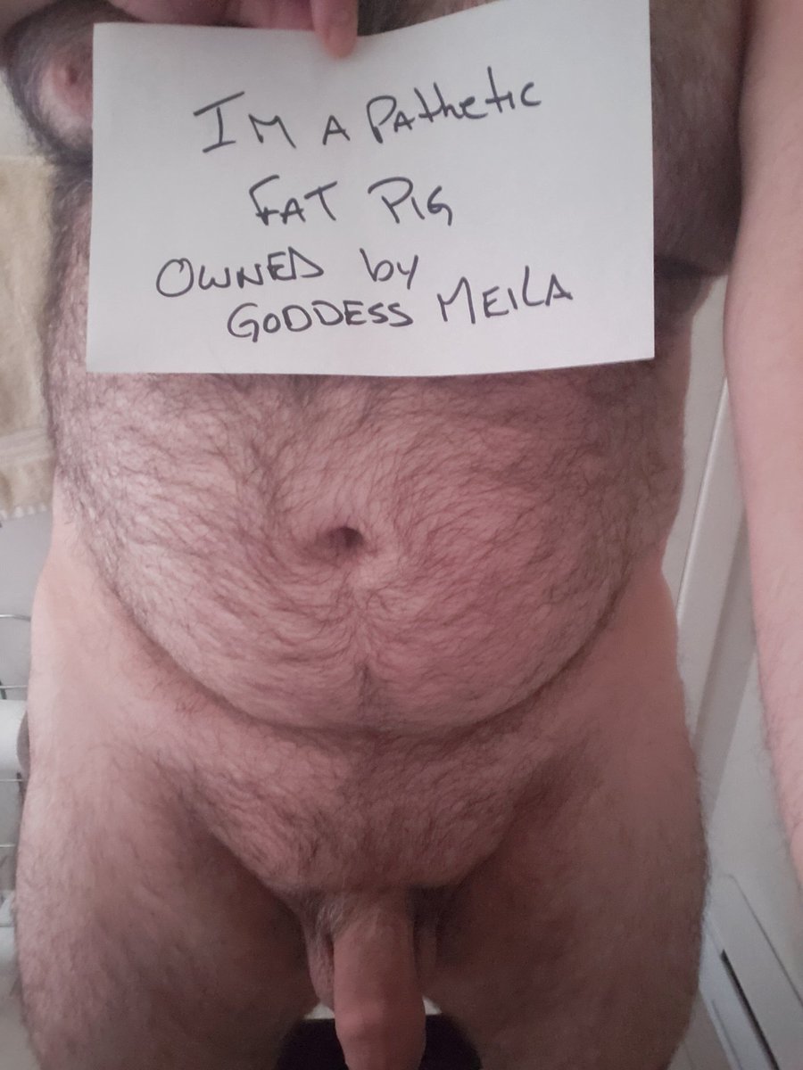 mila_melania21's tweet photo. Look at this #weak #pathetic #fatpig๐คฃ๐คฃ๐คฃhe just canโt resist @slave4herhands #shutup #loser๐คญ๐ท #findom #femdom #paypig #fetish #chokeonit #canadianfindom #femalesupremacy #worship #shutupandsend #bowdown @CanadaF1NDOM @RTP1G @SlimerRT @RT_subm @blak_swi https://t.co/X4qao5n4bp