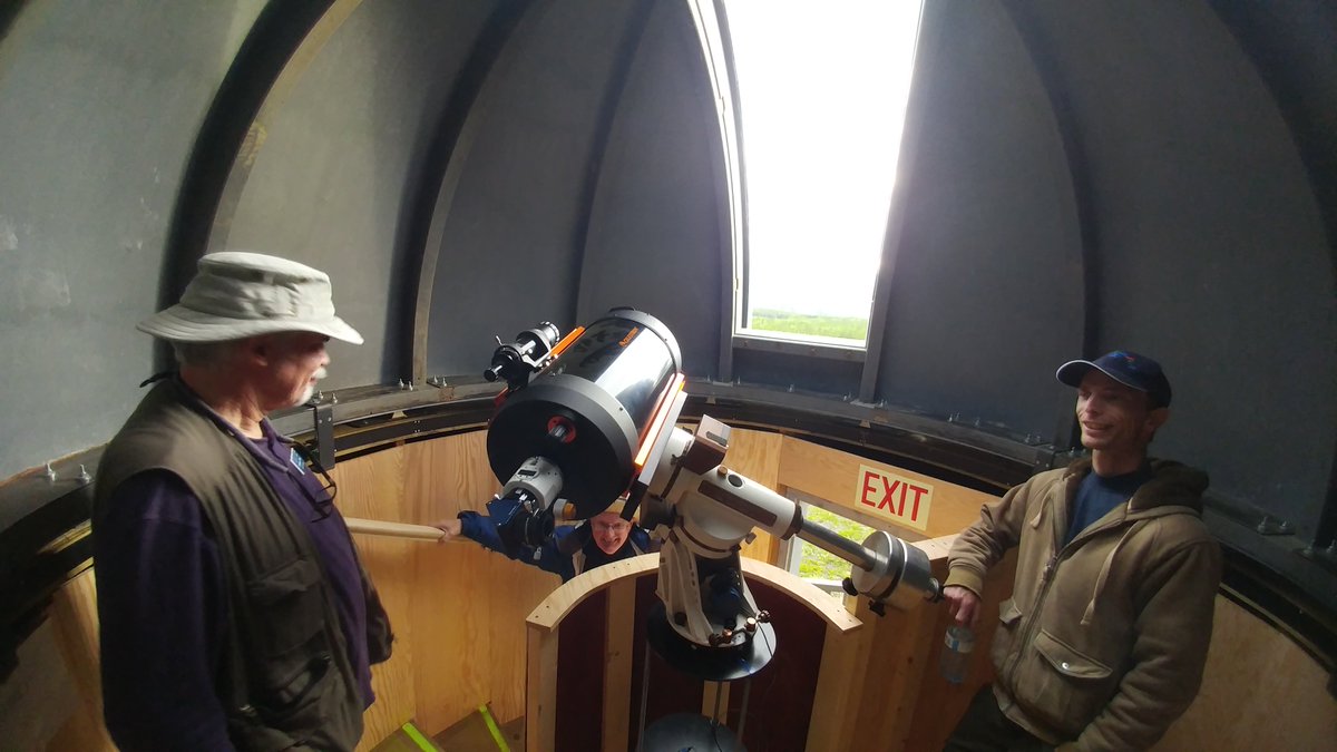 CoastRASC's tweet image. The Yukon Centre has opened their new observatory in Takhini Springs!
