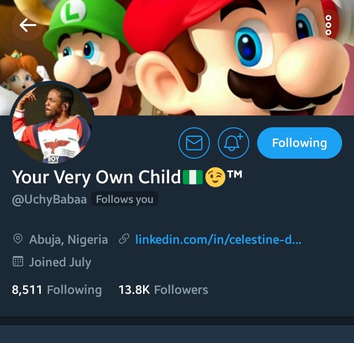 Hey guys please follow @UchyBabaa on his new account @datIgboy former account got suspended. 
He follows back.