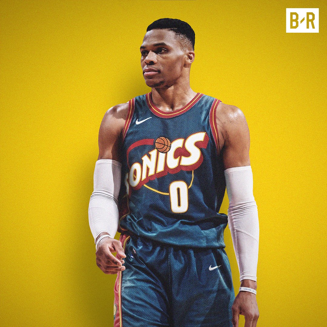 Bleacher Report On Twitter Russ In The 95 01 Sonics Jersey