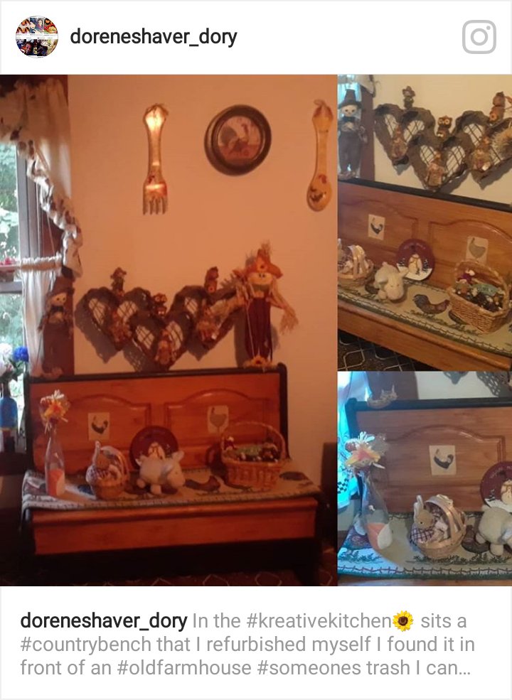 DoreneShaver1's tweet photo. #kreativekitchen I transformed an old white kitchen into this beautiful #countrywestern style #countrycute  #kitchen #kreativekitchen🌻 I refirbished an old bench/ seonnah krestivekid helped paint 😍 https://t.co/RqAhyI7mRf