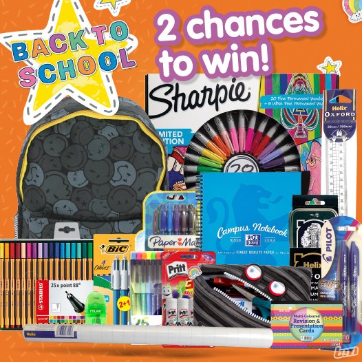 bmstores's tweet photo. #COMPETITION TIME

We're giving away TWO massive bundles of stationery; worth nearly £200!!

For your chance to #WIN, simply FOLLOW us, RETWEET this post and COMMENT what YOUR favourite subject at school was!

Competition ends 9am 6/9/18 https://t.co/VtKSsNTV6r