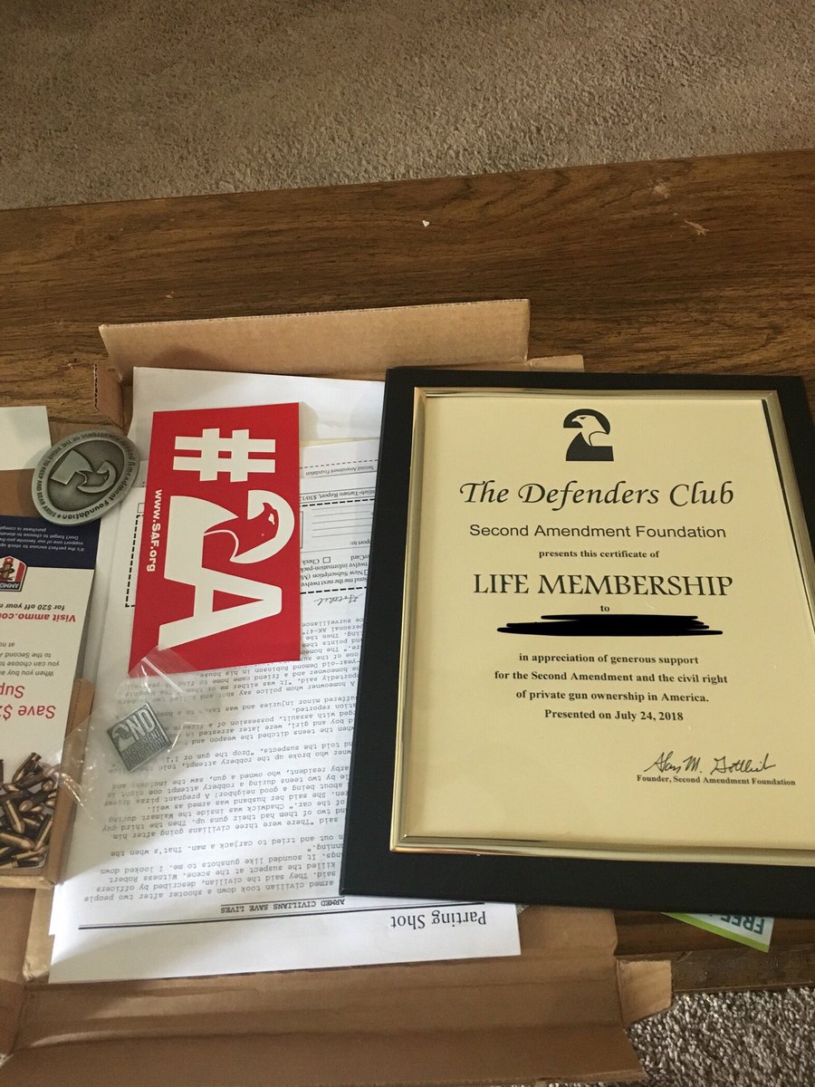 Drepp9's tweet photo. @Radomysisky Thank you for fighting for both the 1st and 2nd amendments. Your work with @2AFDN motivated me to become a lifetime member. https://t.co/HnbeoDlrUz