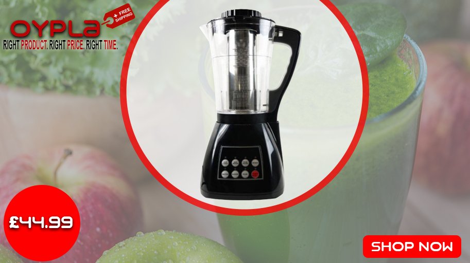 oypla's tweet image. #UniversityEssentials Check out our Electric Multi-Function Soup Smoothie Maker Machine Food Blender, just £44.99 &amp;amp; Free UK Delivery! Get yours now: url.oypla.com/s3Ben #oypla #inspiration #lifestyle #onlineshopping #shopping #deal #business #Homestyle #KitchenRemodel