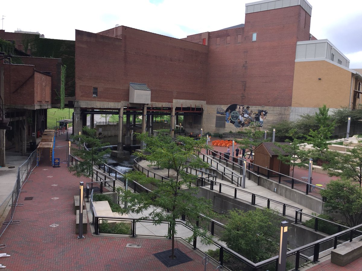 cityofsandusky's tweet photo. A huge thanks to @JasonSzegedi from Akron Planning for showing us how Akron is revitalizing spaces & integrating new infrastructure into their built environment 🚲🚶♀️ #walkablecities #plannerperspective https://t.co/jgU1Z7QUWm