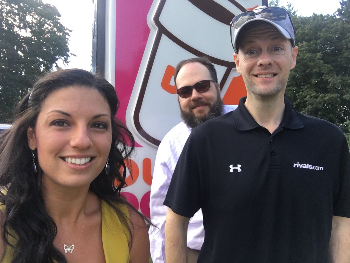 DespinaBarton's tweet photo. Yep we are all waiting for our parking passes for tonight’s game at a Dunkin Doughnuts 🍩 ... #OnlyAtUCONN @UCFSports @osmattmurschel https://t.co/NCMMySno7j