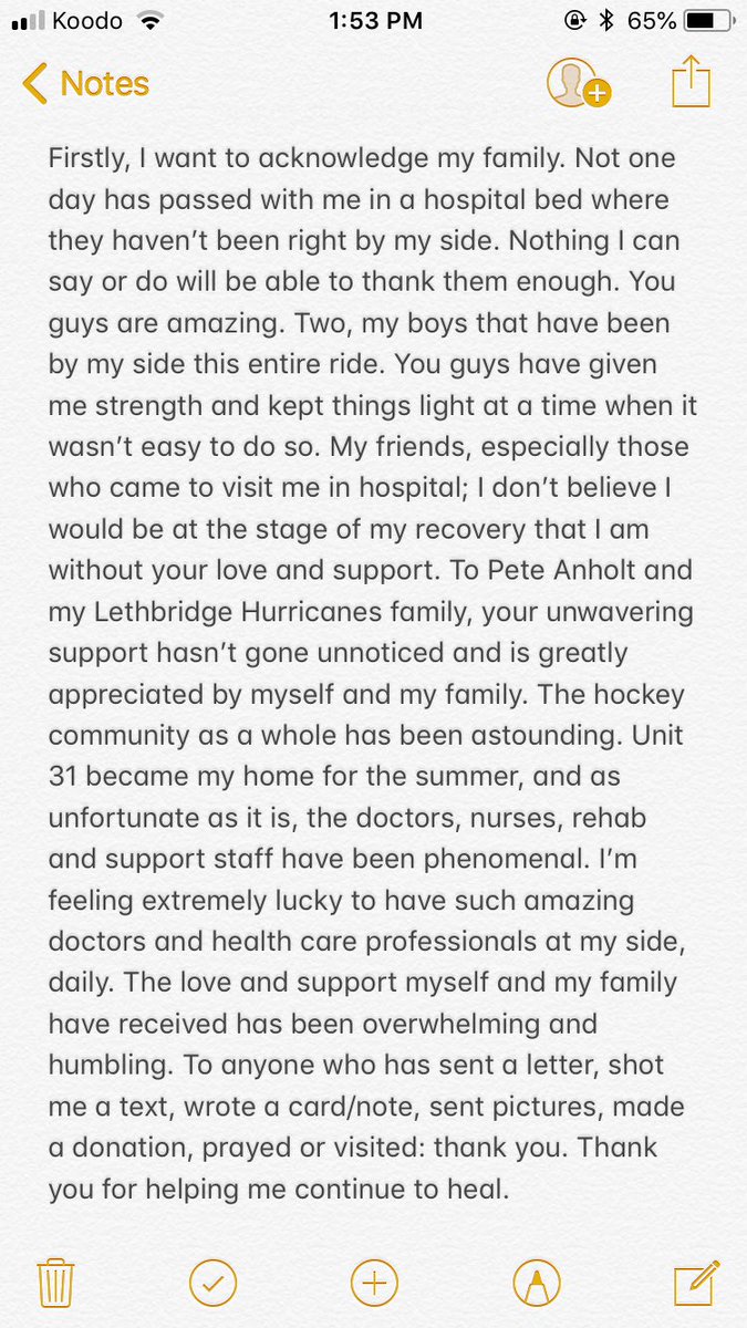With my discharge from the Foothills coming tomorrow afternoon, I’d like to share a few thoughts that have been constantly on my mind. A long road ahead, yet it is safe to say I’m feeling very loved and confident considering everything that has happened these last several months.