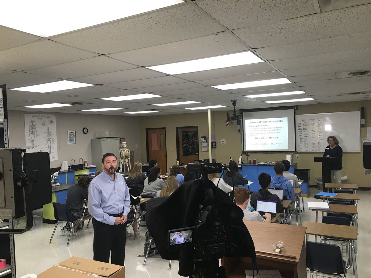 NCS_Trojans's tweet photo. We were happy to host ACSI Interim President- Stephen Reel (Association of Christian Schools International) on campus today. Our school was used to film a training video ACSI will use at conferences. This year, just our facility was used. #ACSI #filmingvideo https://t.co/4kmW197nSG