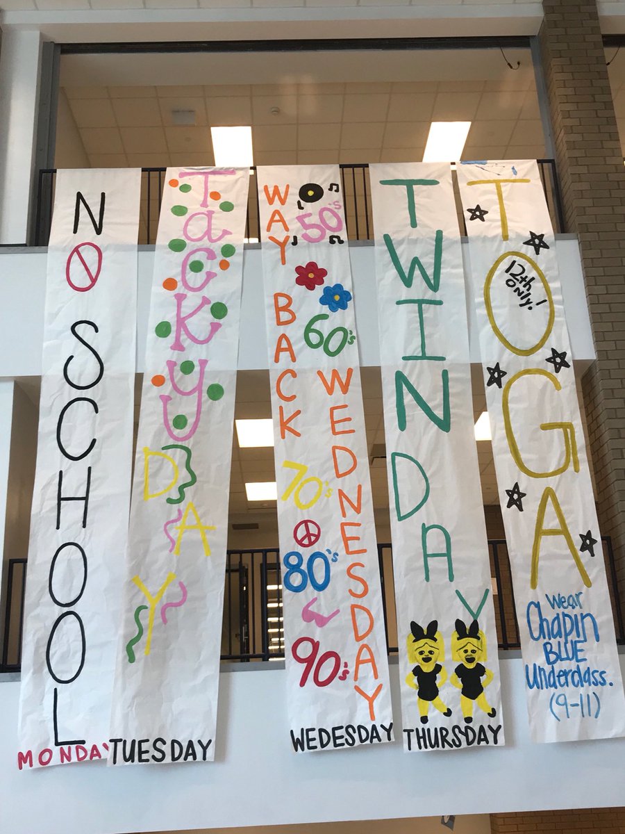 NEXT WEEK is SPIRIT WEEK!!! Show your spirit and participate‼️‼️‼️