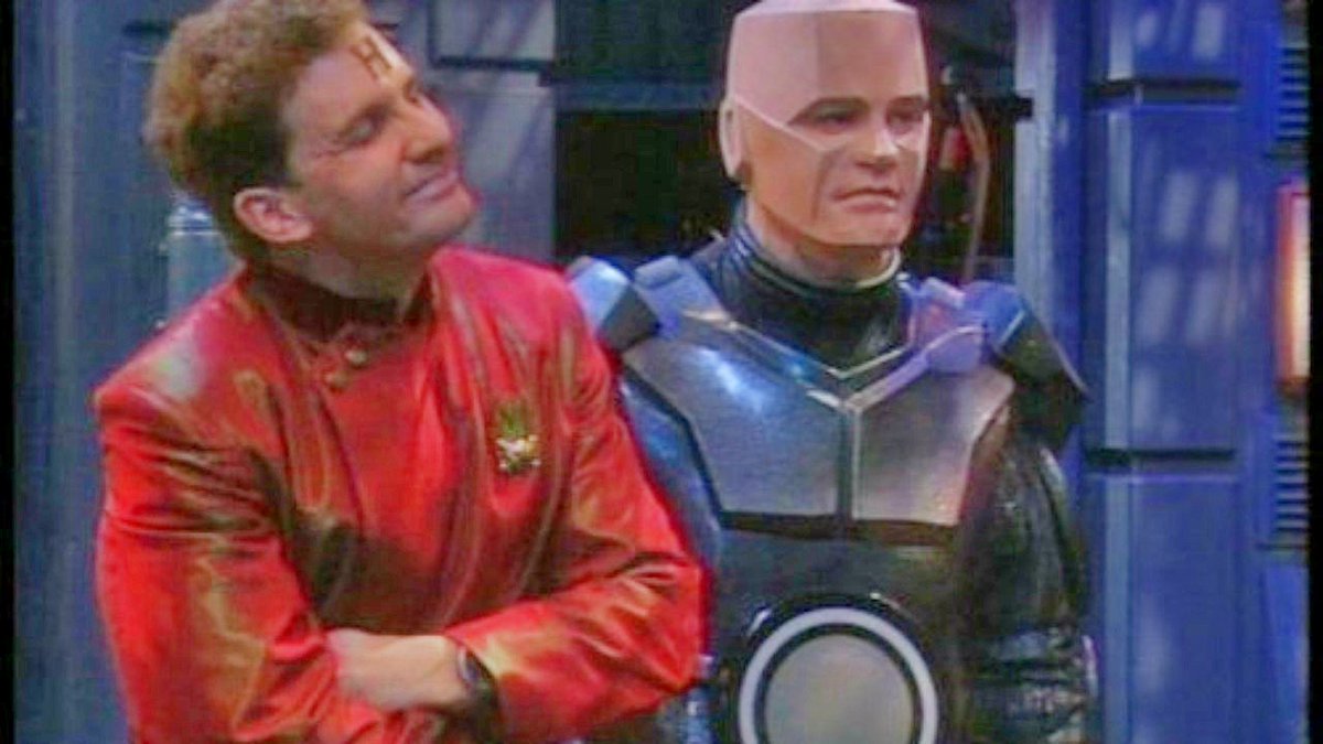 CBarrieFans's tweet photo. A nice dose of Rimmer smugness #RedDwarf https://t.co/BJ7Qt3WGnJ