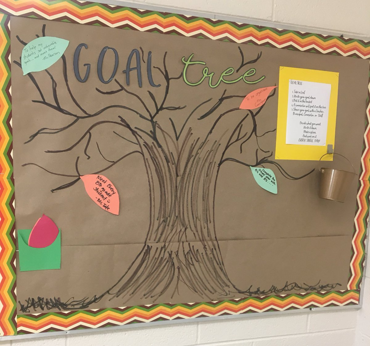 maleka_tate's tweet photo. So I was super excited to see our Goal Tree with some added leaves !! #whatsyourgoal #makeaplan #writeitdown #letsknockoutsomegoals #comeshare #studentservices #letsfillthetree #OneTribe #whatsyourgoalstudents #whatsyourgoalstaff https://t.co/4Hq7TB8Hym