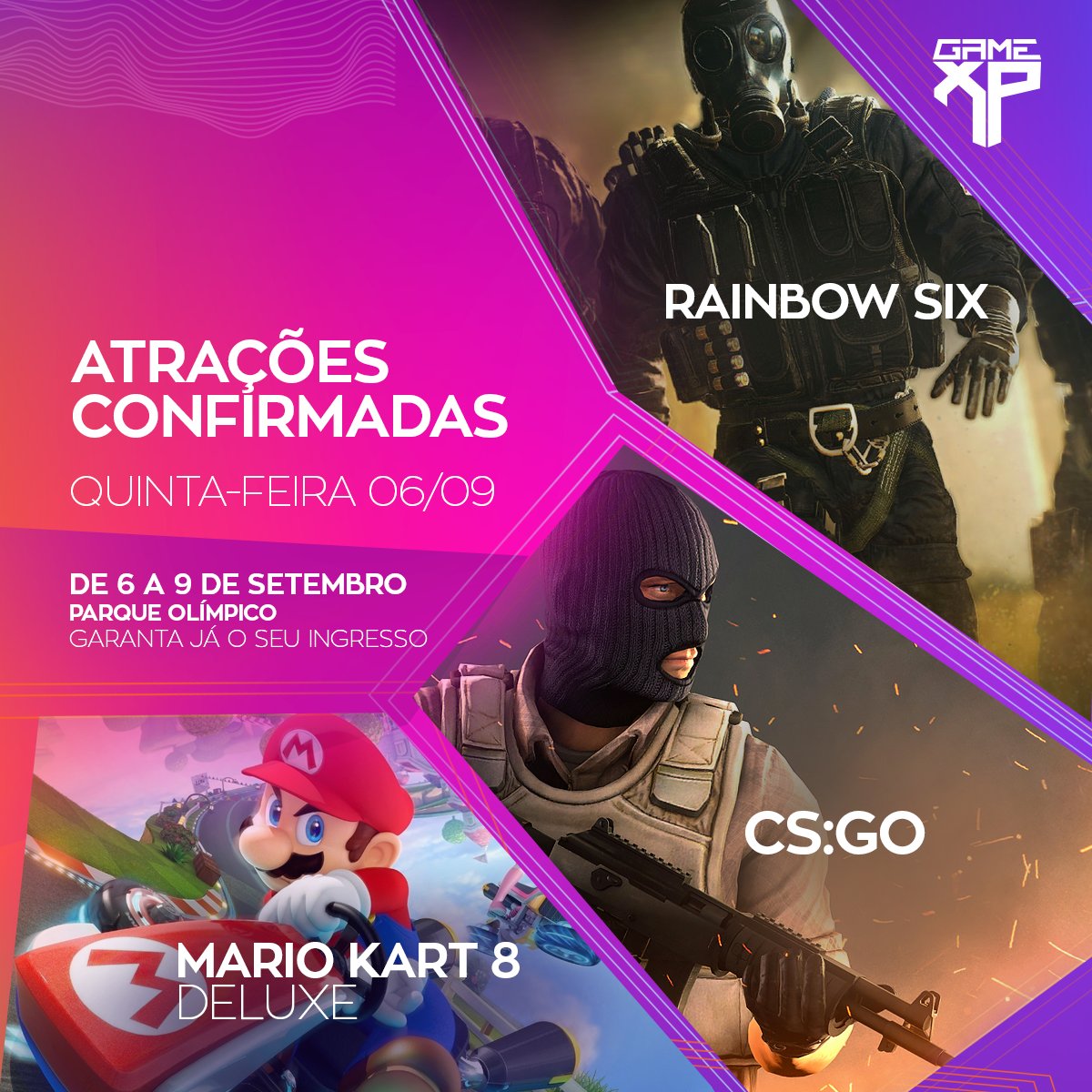 player1gg's tweet photo. É cada jogão!

Você pode experienciar tudo isso e MUITO MAIS na #GameXP18! Garanta já o seu ingresso em: https://t.co/rpqOUBVSVt

#GameXP18 #GameXP #StartNewGame https://t.co/XkTPzyj6FK