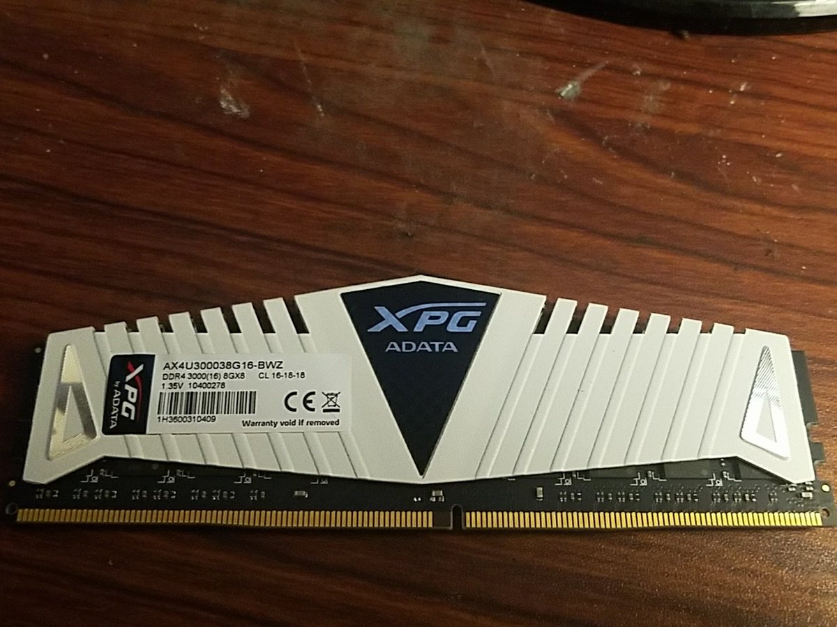 Galadvin's tweet image. Hey @XPG_Global love your stuff! So I just bought a system and it had this guy in it but it only had one I looked online to see if I could find a matching one and can&apos;t! Mind giving me a hand here? #needsmoreram