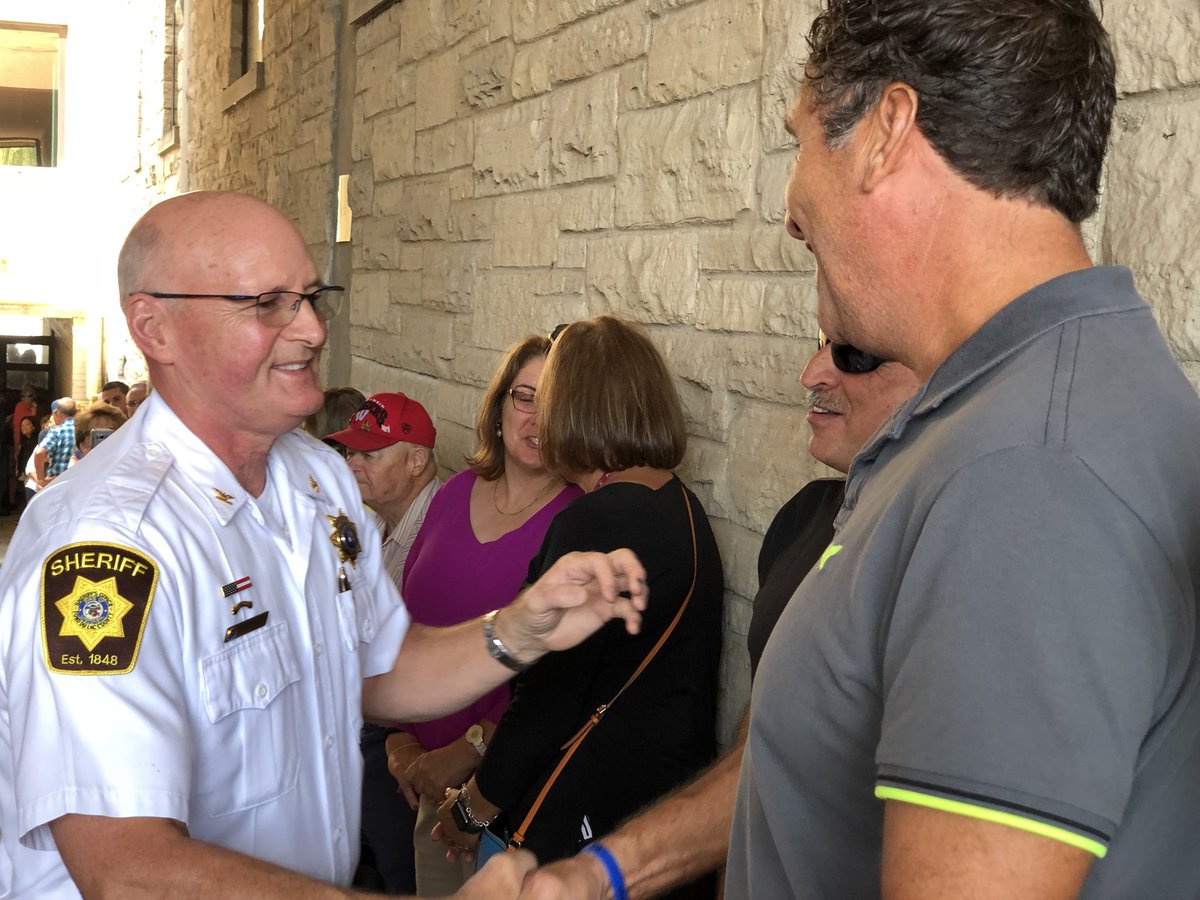 fdlcounty's tweet photo. Here's to 37.5 years of service. Thank you Chief Deputy Strand. #RampWalk https://t.co/9IKziGOCGw