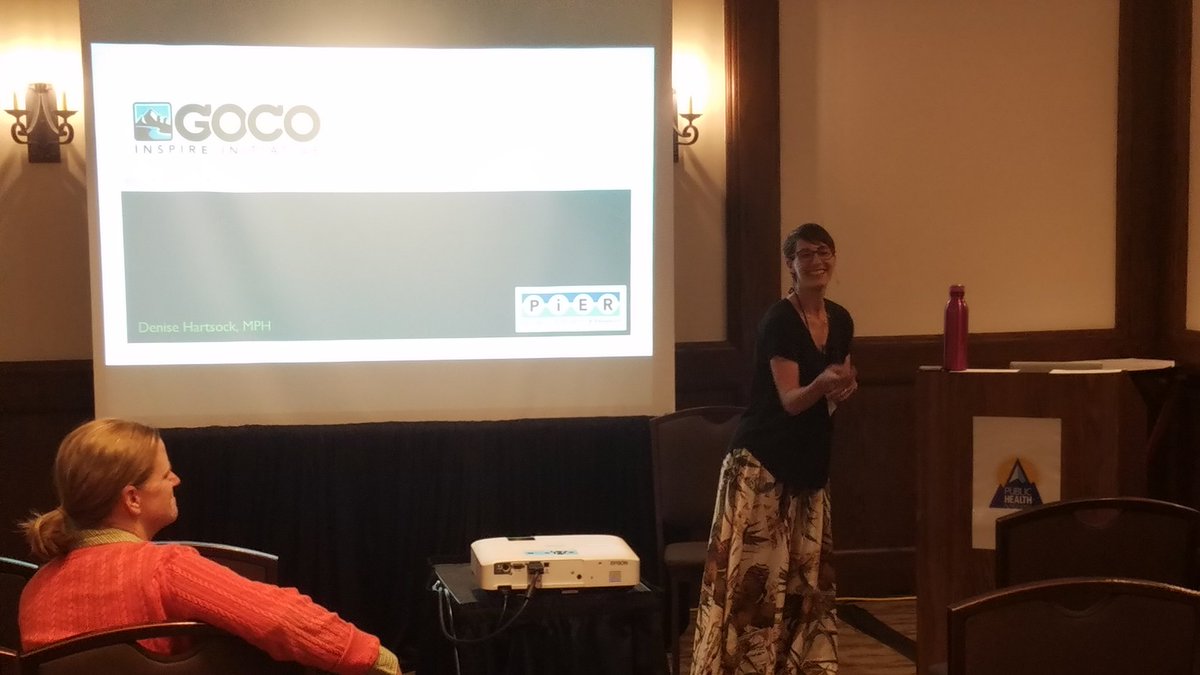 BenWeihrauch's tweet photo. #ColoradoSPH alum Denise Hartsock '14 with @GreatOutdoorsCO #PHIR2018 https://t.co/zC9etLLqPU