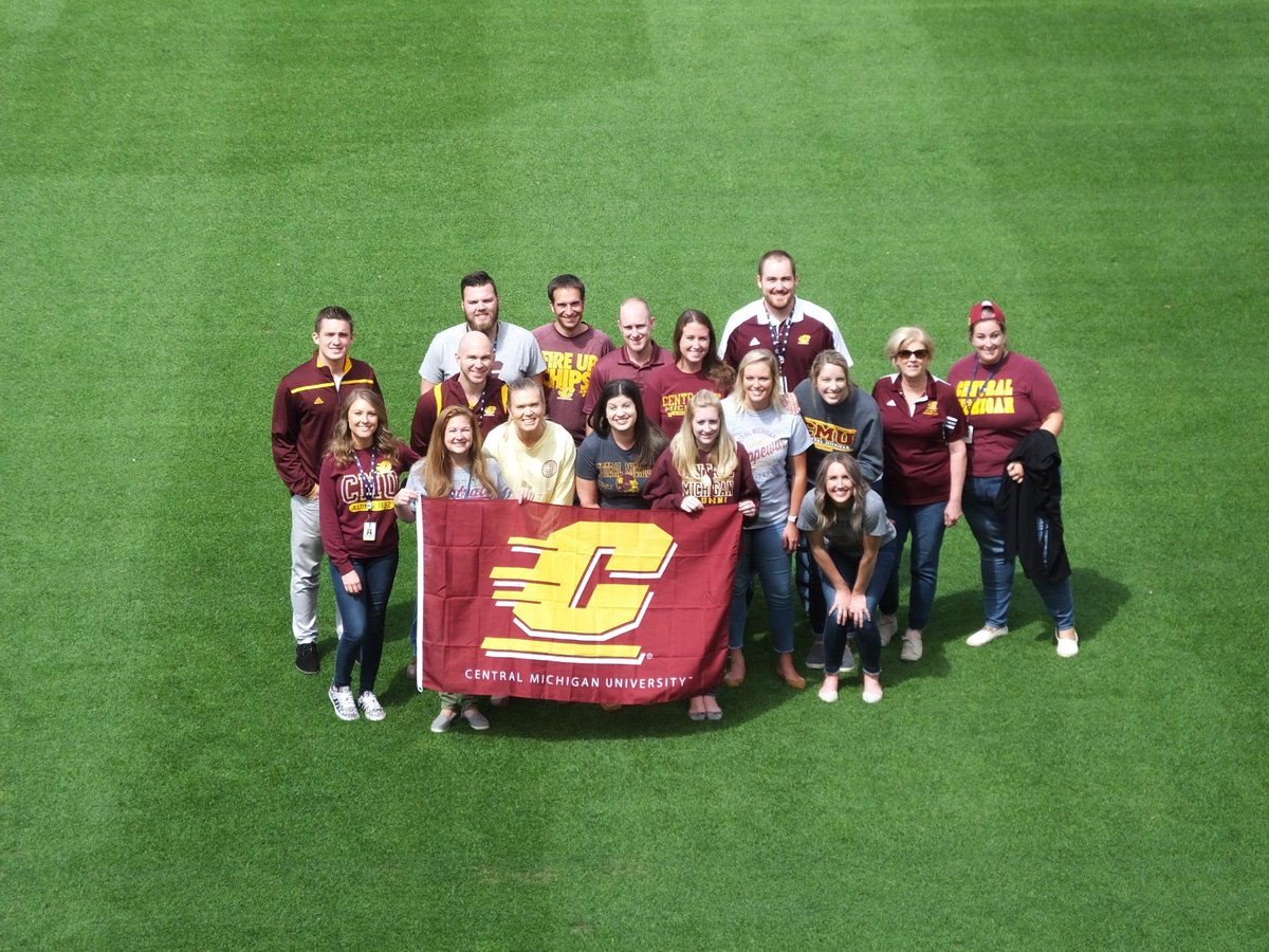 tigers's tweet photo. In honor of College football season, the #Tigers thought it would be fun to have University Day at work! The Tigers front office staff represents more than 35 different universities, the top 3 including @CMUniversity @UMich and @michiganstateu https://t.co/nysvE9bVQi