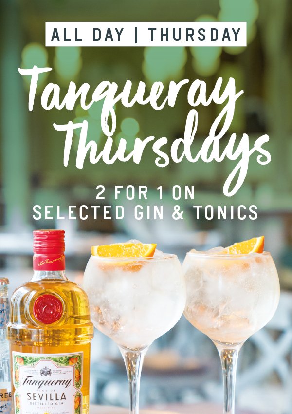 There’s still time to come and get your G &amp; T on #TanquerayThursday 👌 What’s your favourite gin?