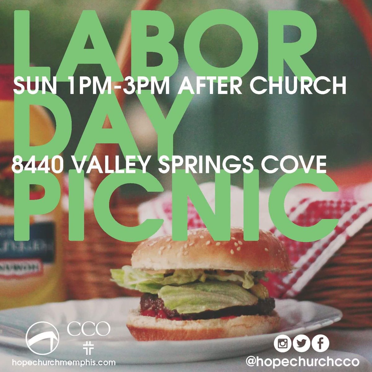 hopechurchcco's tweet photo. What are you doing for #LaborDay!? Join us after church Sunday for food, friendship, games, and fun! 🍔🏓 #hope4memphis #CCOWelcomeWeek #CCOMemphis #uofm22 #uofm21 #TigersLiveHere https://t.co/ikUU7onwen