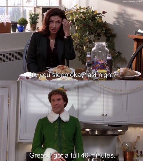 His_Boujeeness's tweet photo. Since I’ve started college I’ve watched myself blossom into Buddy the Elf https://t.co/JbqMYaDW52
