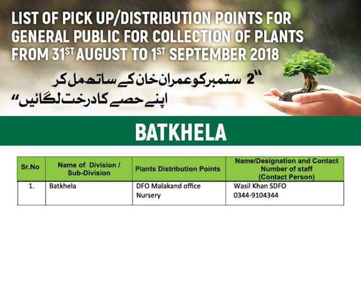 btap2015's tweet photo. List of Pick-up / Distribution Points for General Public for collection of plants from 31st August to 01st September, 2018
#Plant4Pakistan #Dir #Chitral #Timergara #Swari #Batkhela #Alpuri #Kalam #Mingora #Battagram #Mansehra #Abbottabad https://t.co/oHlcIXVPgu
