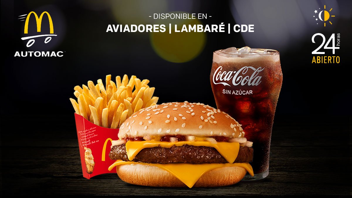 mcdonalds_py's tweet photo. Este dato no te puede faltar: #Automac24hs 🕺
Servicio disponible los viernes, sábados y en vísperas de feriados. https://t.co/uYv2B1ftZb