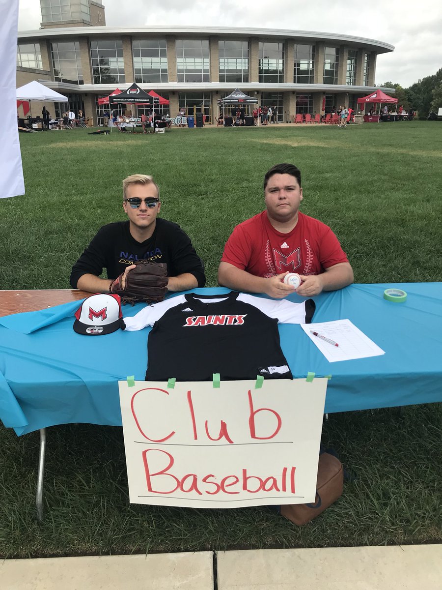 <a href="/ClubBaseballMU/">MU Club Baseball</a> out here at the 2018 Involvement Fair!! Come stop by! #SaintsNation