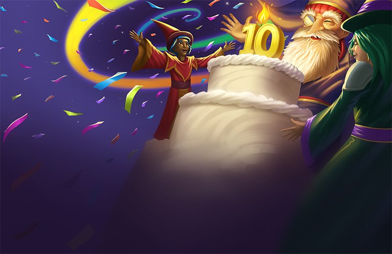 BlazeLH's tweet image. Here's the background picture on the @Wizard101 launcher right now. Looks amazing! 🥳