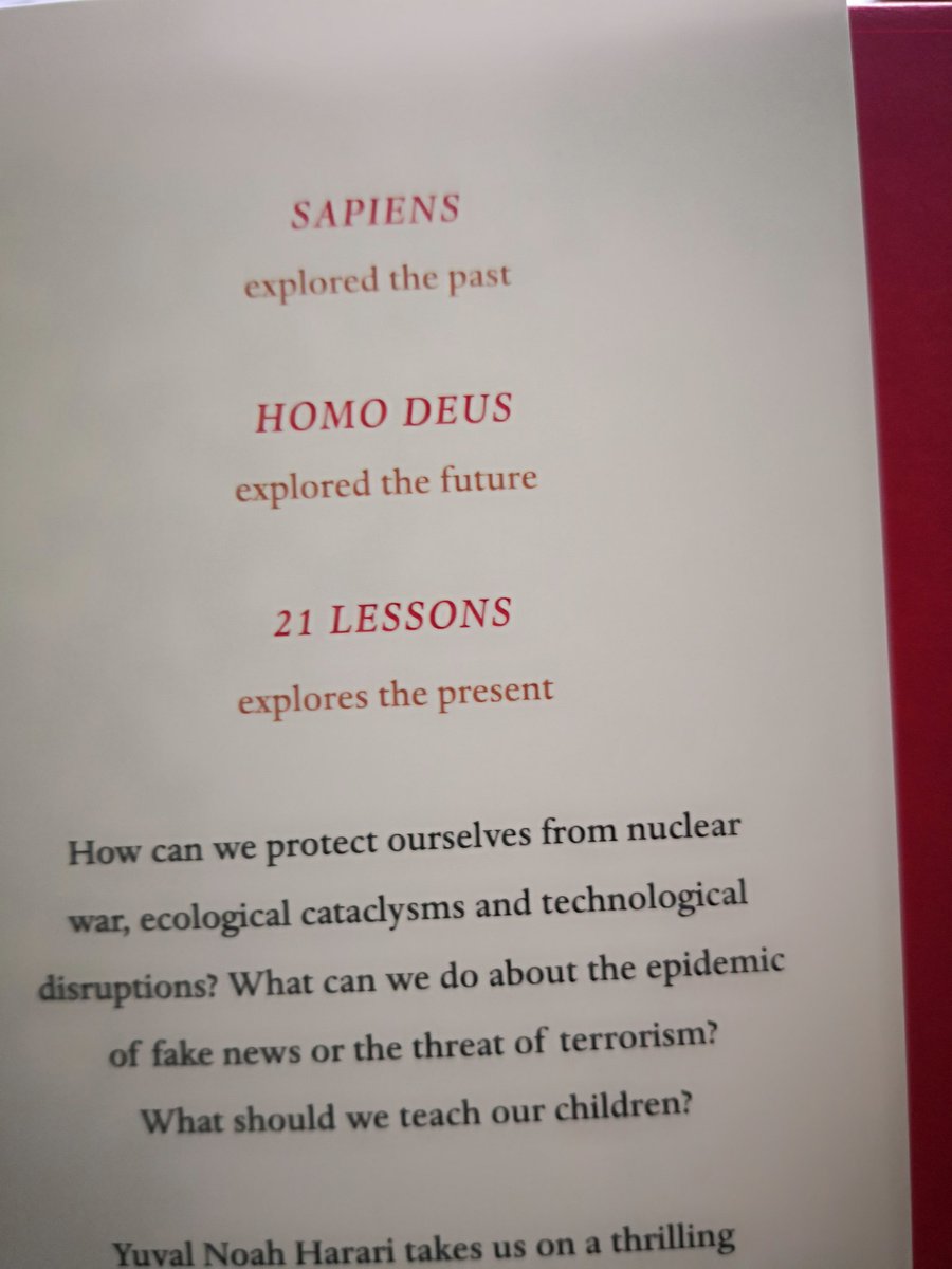 <a href="/harari_yuval/">Yuval Noah Harari</a> book 3 has arrived and looks a joy thank you for the serious hard work &amp; research Yuval will tweet my favourite nuggets also ordered a copy for my son <a href="/rosspower/">Ross Power</a> who's read 1 &amp; 2 great job <a href="/PopSci/">Popular Science</a> <a href="/PopScienceBooks/">PopularScience Books</a> <a href="/popularscience/">popularscience</a> ...chapters are very you <a href="/naval/">Naval</a>