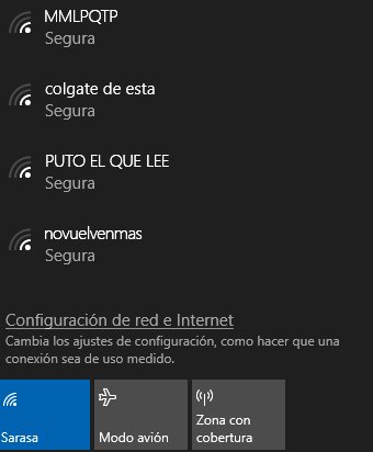 FerDanSamaOk's tweet photo. No me conecta el wifi y cuando me quiero entrar veo que La brecha llegó al WIFI.
#buenosvecinos #MMLPQTP #putoelquelee #NoVuelvenMas #Colgatedeesta
Se van al carajo cuando quieren xD https://t.co/aMemj2KpLy