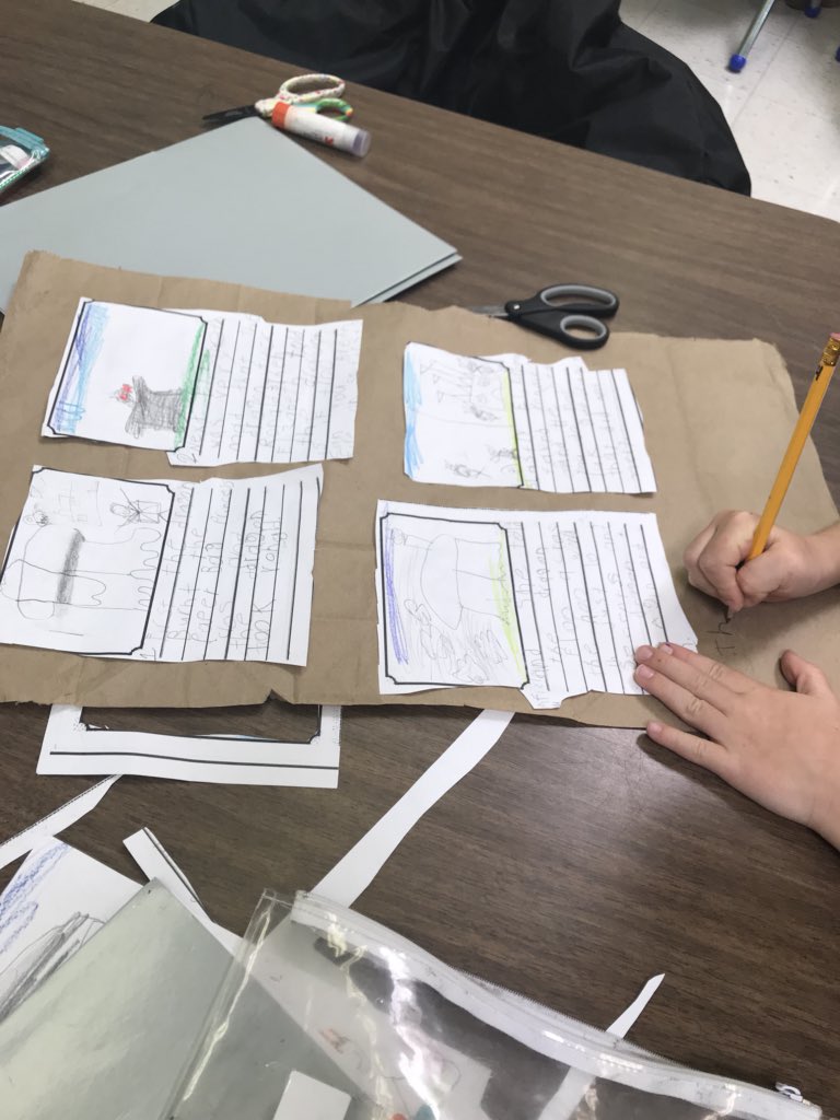 msmurphy2018's tweet photo. Getting creative with our retells. Using paper bags to display our knowledge of our story The Paper Bag Princess! @PtownElem @DurhamPublicSch @PrincipalTeal @AndreaPetiferED https://t.co/SPWExTnGhg