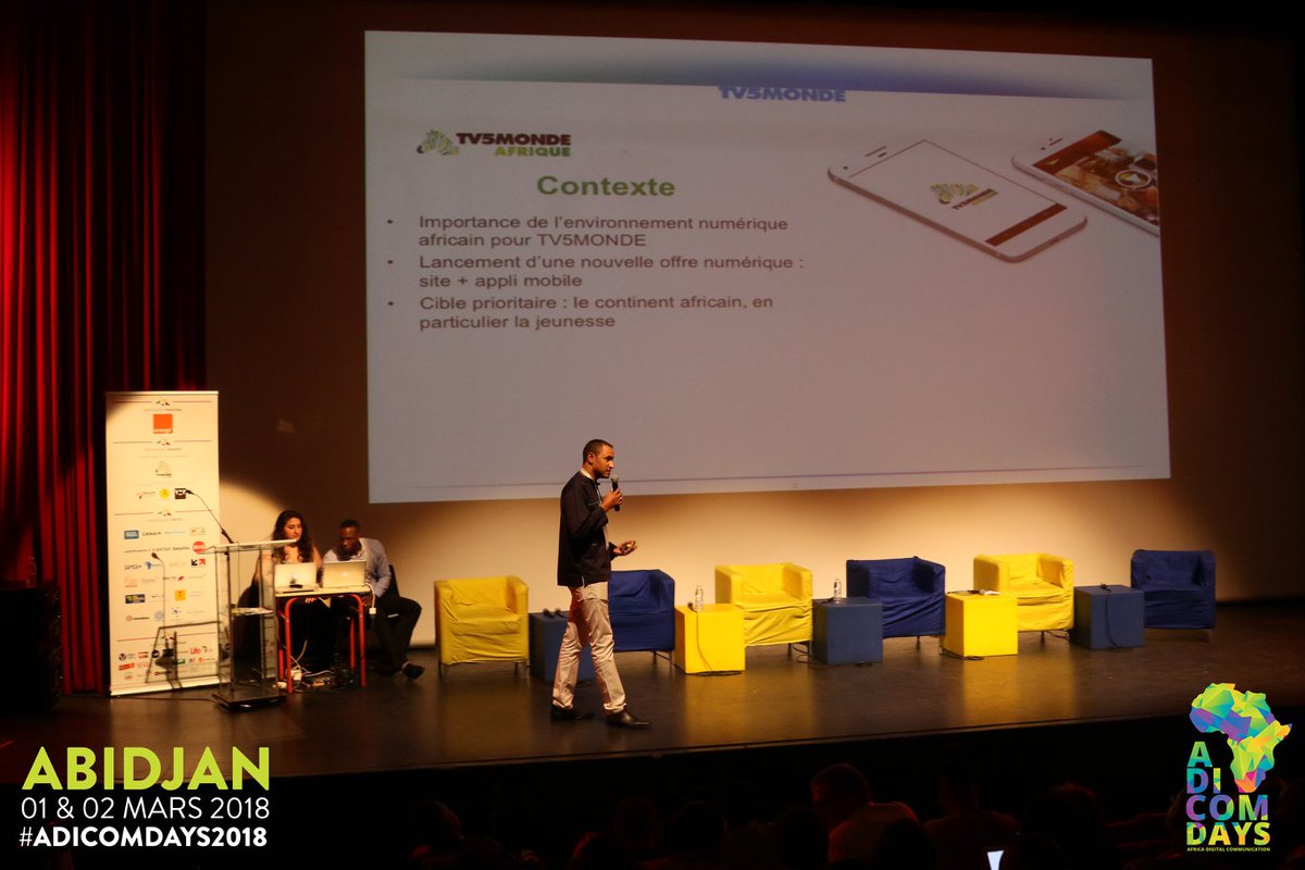 ChangeonsLeJeu's tweet photo. RT @adicomdays: RETOUR D'EXPÉRIENCE DE LA COLLABORATION ENTRE @TotemExperience et @TV5MONDEAfrique par @davidgueye , Directeur Adjoint Numérique chez @TV5MONDE aux #AdicomForums pendant les #AdicomDays2018 via https://t.co/Mc5wJ0o9Al. #BrandContent #Soci… https://t.co/hJfO1wpmEM