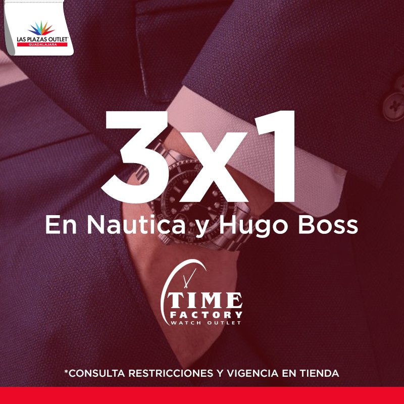 OutletGDL's tweet photo. Llévate 3 relojes y paga sólo 1 en #TimeFactory #OutletGDL ⌚ https://t.co/3OwwrDHLHd