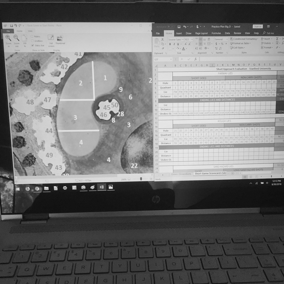 measurdpractice's tweet photo. Designing some skill assessments with MP to help players understand where their weaknesses are.  Skills typically have to show up in practice before they show up on course and most likely before showing up in competition. #measuredpractice #collegegolf #professionalgolf https://t.co/Pg6YQwA5xp