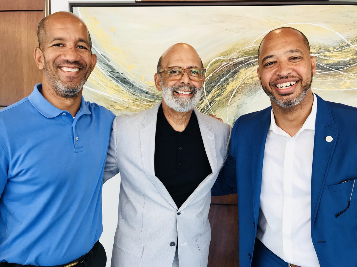 Just three @Morehouse Men showing #BlackBoyJoy ain’t just for young boys! Glad to connect with @sekoubiddle and @DrMichaelLomax at @UNCF to talk collaborating with our @RAS_Education on K-12 Education Reform! #MorehouseEducators @MorehouseDCalum @HBCUPrideNation