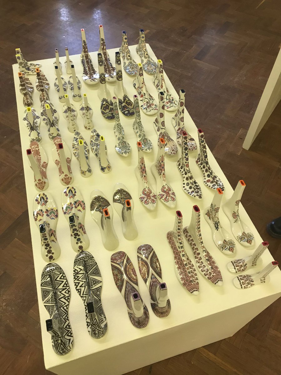 Just a week and a bit to go until #CraftConflict opens at <a href="/TheOCShap/">theoldcourthouse</a> and @babayancumbria has been meeting artists and trying out the set up - see you at Shap from 8 Sept, 10am