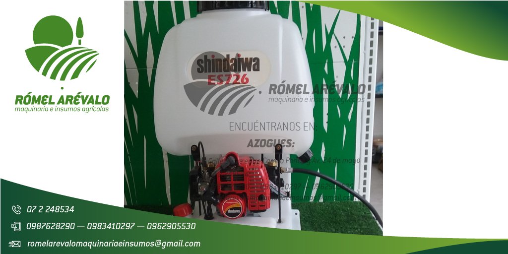 RomelInsumos's tweet photo. FUMIGADORA A MOTOR SHINDAIWA ES-726
La fumigadora más potente de SHINDAIWA 100% JAPONES, 100% ORIGINAL, GARANTIZADO; ofrece una presión alta para uso en varias aplicaciones.
Realizamos envíos, entregas técnicas y personalizadas a NIVEL NACIONAL.
¡¡ Gustosos de poder servirles !! https://t.co/NDA5vEeMYP