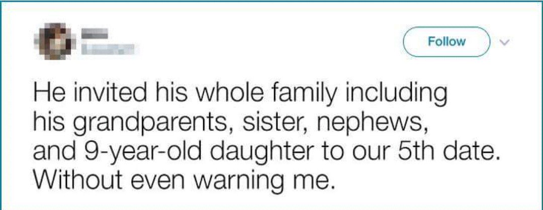 Sarahosano's tweet photo. Stories that deserve an Oscar for the worst dates 😂😂😂😂 https://t.co/OiaNIV1mZV