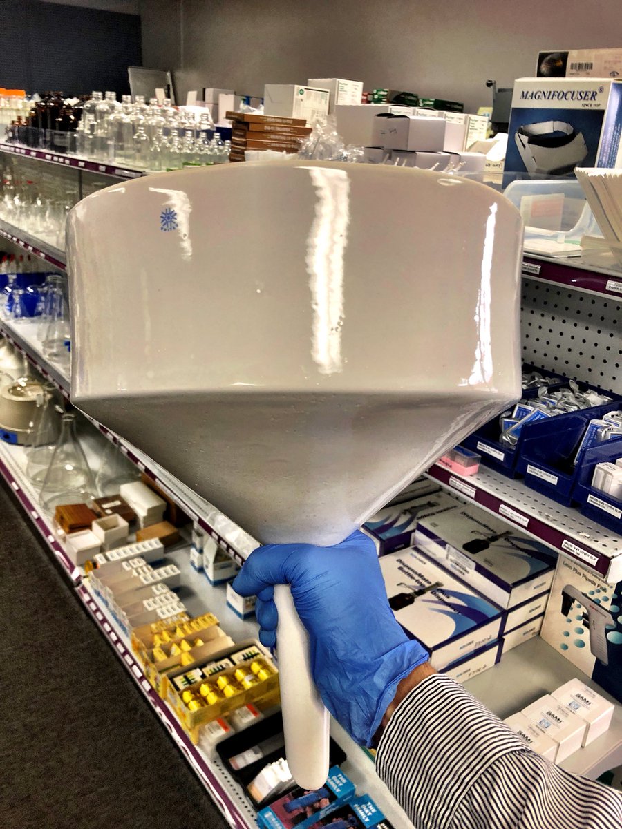 LabProInc's tweet image. The Big Kahuna of BUCHNER Funnels 4.8L- (Yes it’s heavy if you were wondering😓🏋🏻‍♂️) This beast of a funnel is made of porcelain and it is a lab equipment used in filtration.
#LaboratoryDistributor #LaboratorySupplies #LabSupplies #buchnerfunnel 
#Chemistry #LabPro