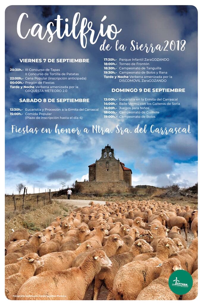 CarlosSanchezPereyra (@la_iradel_manso) on Twitter photo Mis ovejas 🐑 🐑 🐑 🐑 aparecen en el cartel de las fiestas de #castilfriodelasierra <a href="/sorianitelaimag/">¡Soria ni te la imaginas!</a> <a href="/TierrasAltasSO/">Mancomunidad Tierras Altas de Soria</a> Yipaaaa! Mis ovejas 🐑 🐑 🐑 🐑 aparecen en el cartel de las fiestas de #castilfriodelasierra <a href="/sorianitelaimag/">¡Soria ni te la imaginas!</a> <a href="/TierrasAltasSO/">Mancomunidad Tierras Altas de Soria</a> Yipaaaa!