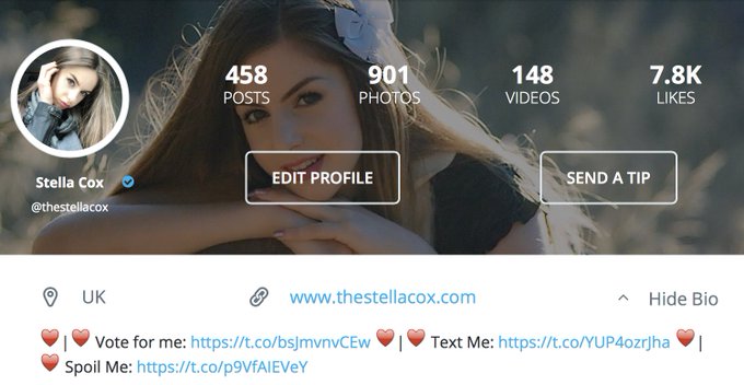 Want to know all about me? Subscribe to my @OnlyFansApp &amp; get exclusive access to my premium content<a class="tags" target="_blank" title="On Twitter" href="/?out=eyJ0eXAiOiJKV1QiLCJhbGciOiJIUzUxMiJ9.eyJpYXQiOjE3MTk4MTA4NTEsImlzcyI6InR3cG9ybnN0YXJzLmNvbSIsIm5iZiI6MTcxOTgxMDg1MSwiZXhwIjoxNzUxMzQ2ODUxLCJyZWRpcmVjdF91cmwiOiJodHRwczovL3R3aXR0ZXIuY29tL09ubHlGYW5zQXBwIn0.zkoDbbBHJdReI3T5GhAvTgXR_V_bPE3gR72Yct_Me56RktAH4VWe4m5bMoKS45YQEDfvT0RRmsRp4a76jbegOQ">@OnlyFansApp</a><a href="/tag/lingerie"class="tags"><span>#lingerie</span></a><a href="/tag/sexy"class="tags"><span>#sexy</span></a><a href="/tag/stockings"class="tags"><span>#stockings</span></a><a href="/tag/fishnet"class="tags"><span>#fishnet</span></a>