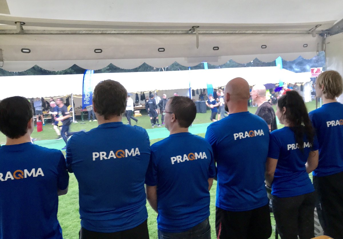 Rain or not, the Praqma team is ready to run! #dhl #dhlstafet <a href="/DHLStafettenKbh/">DHL Stafetten Kbh</a>